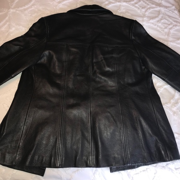 Black Leather Jacket ‘80s Vintage - Picture 6 of 10